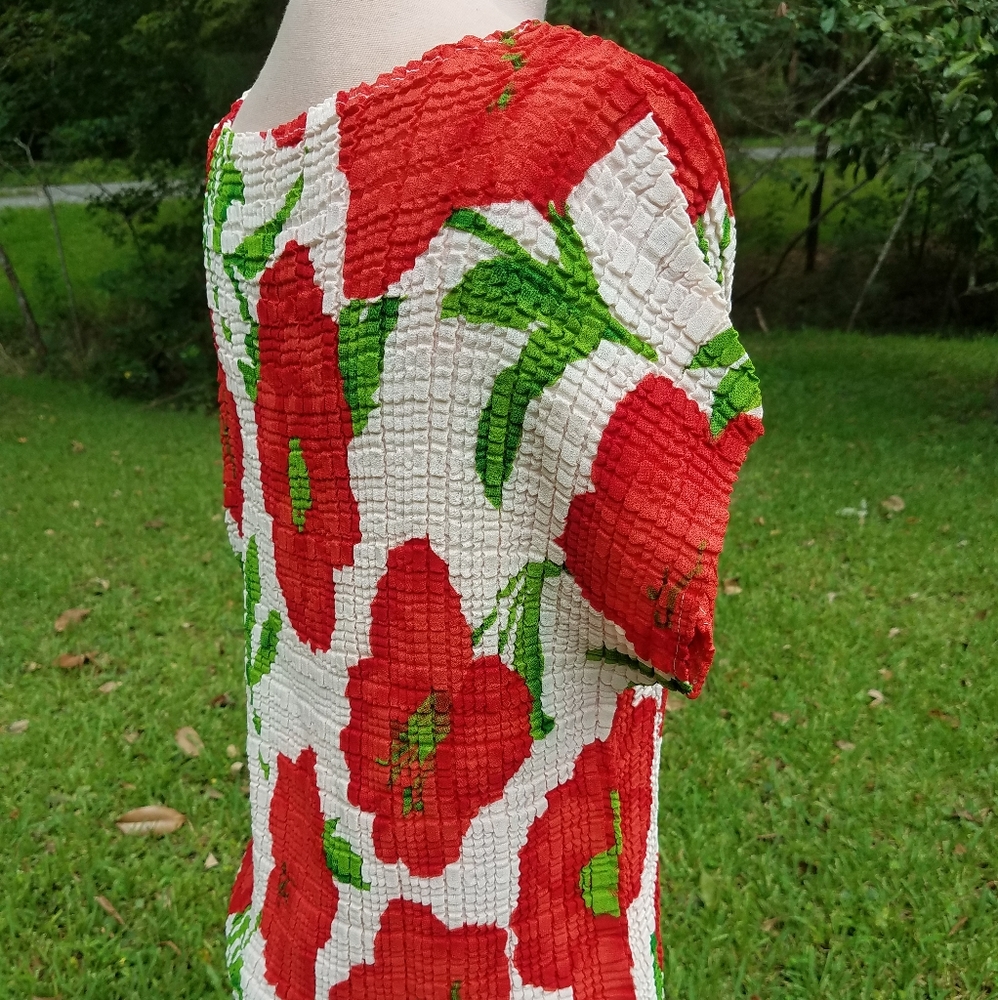 POPPY PRINT BLOUSE - Picture 2 of 2